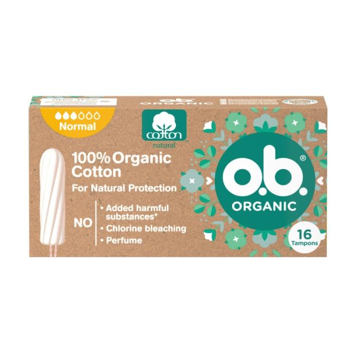 O.B. Organic Normal higiēniskie tamponi N16