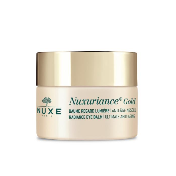 NUXE Nuxuriance Gold Radiance Mirdzumu piešķirošs, maksimāli pret novecošanos aizsargājošs acu balzams 15 ml