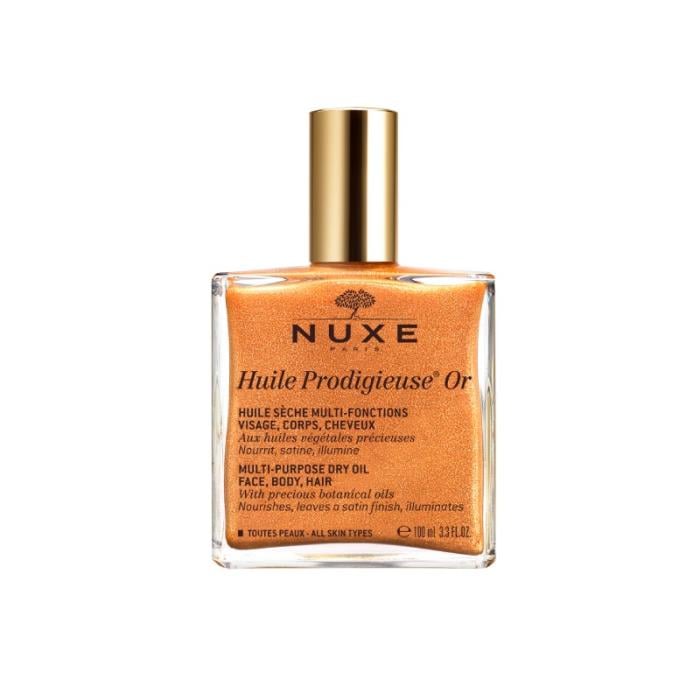 NUXE Huile Prodigieuse Or sausā eļļa ādas mirdzumam (sejas un ķermeņa aprūpei) 100 ml