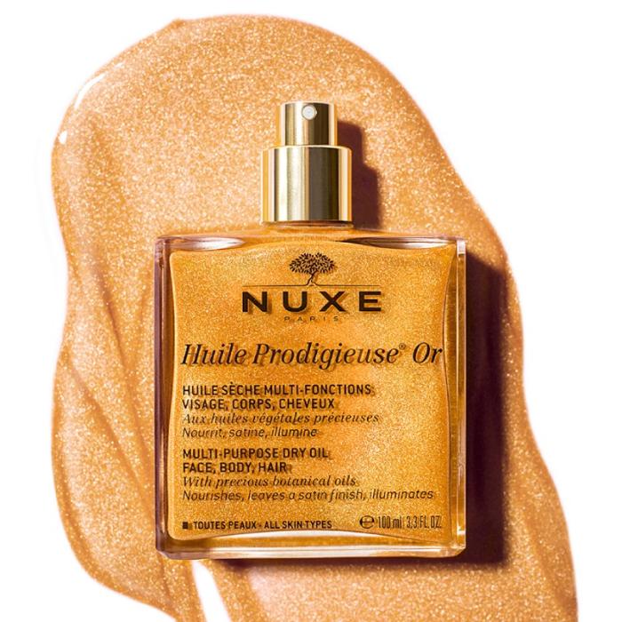 NUXE Huile Prodigieuse Or sausā eļļa ādas mirdzumam (sejas un ķermeņa aprūpei) 100 ml