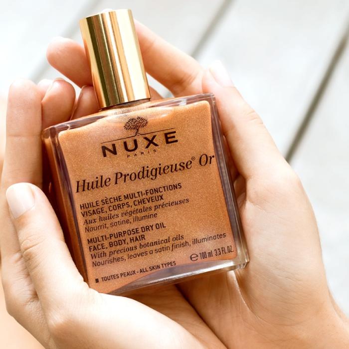 NUXE Huile Prodigieuse Or sausā eļļa ādas mirdzumam (sejas un ķermeņa aprūpei) 100 ml