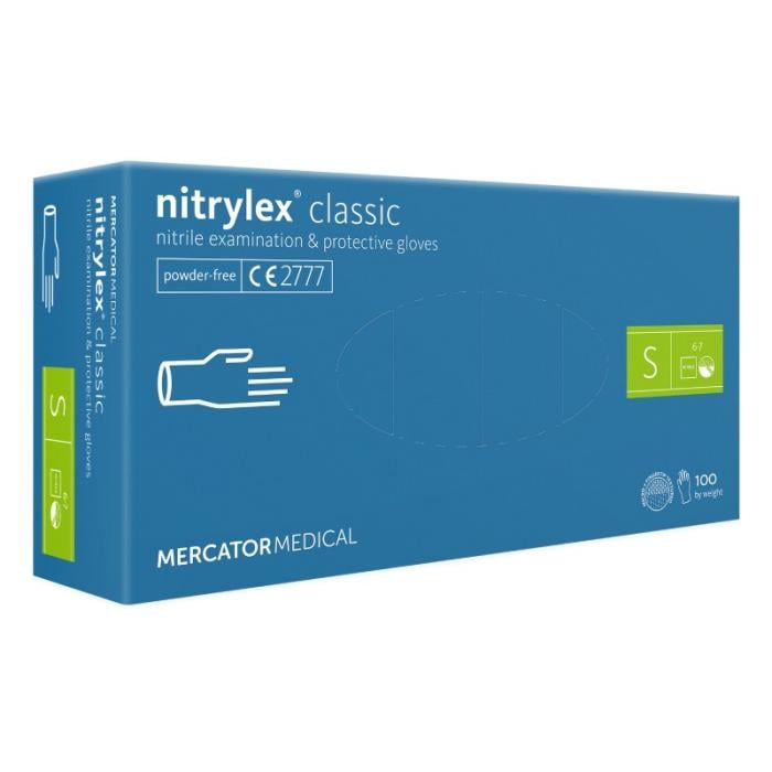 MERCATOR Medical nitrila cimdi bez talka, S izm. N100