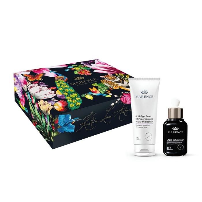 MARENCE Dāvanu komplekts: Anti-age active boost Art set (AA liftinga krēms 3K 75ml + AA eliksīrs 30ml)