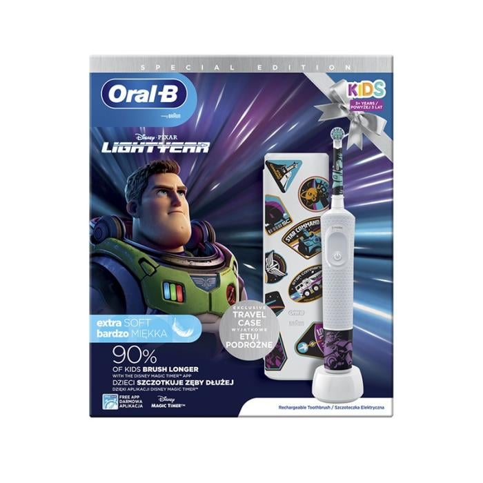 ORAL B Lightyear elektr.zobu birste+futlāris