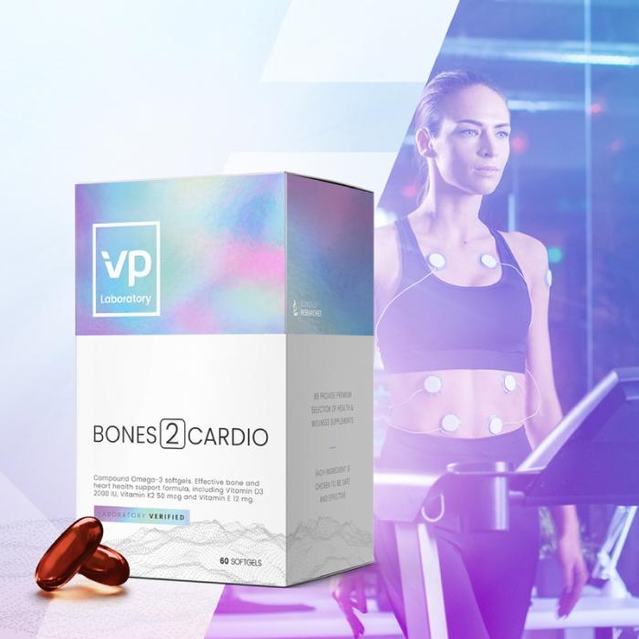 VP LABORATORY Bones2Cardio mīkstās kapsulas N60