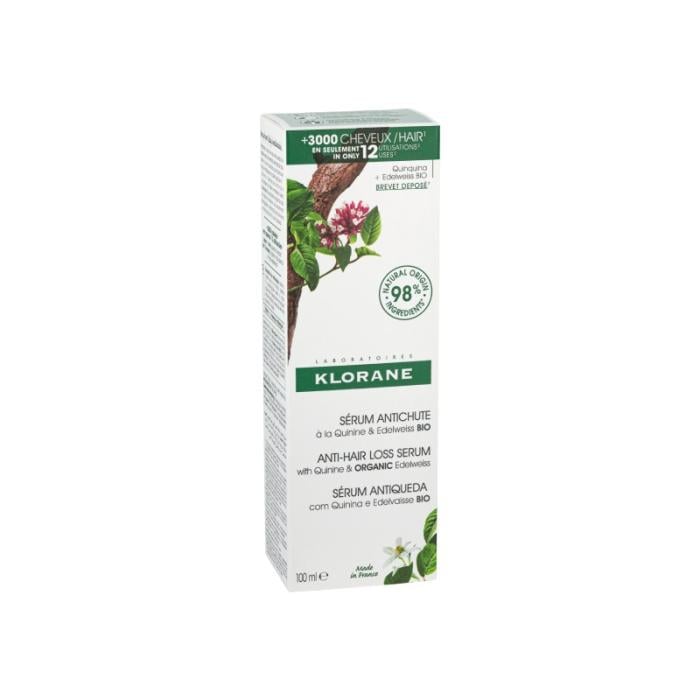 KLORANE serums ar hinīna ekstraktu un ēdelveisu 100ml