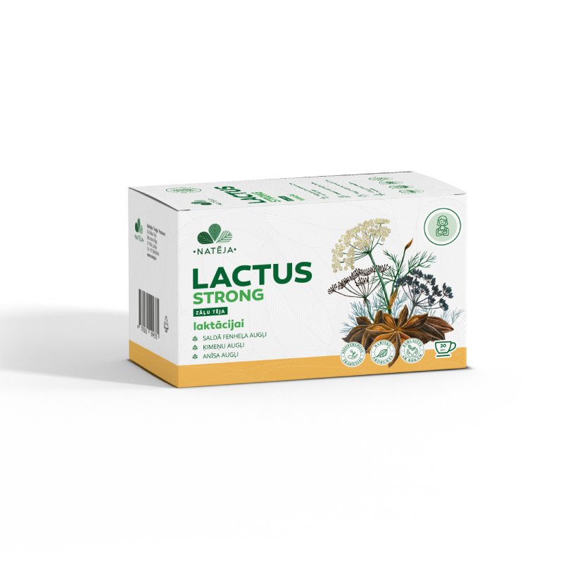 NATĒJA Lactus Strong tēja maisiņos, 20 gab.