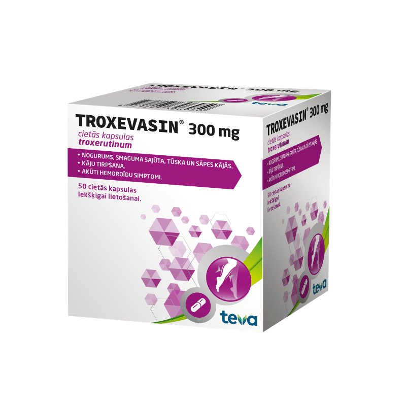 Troxevasin 300 mg cietās kapsulas