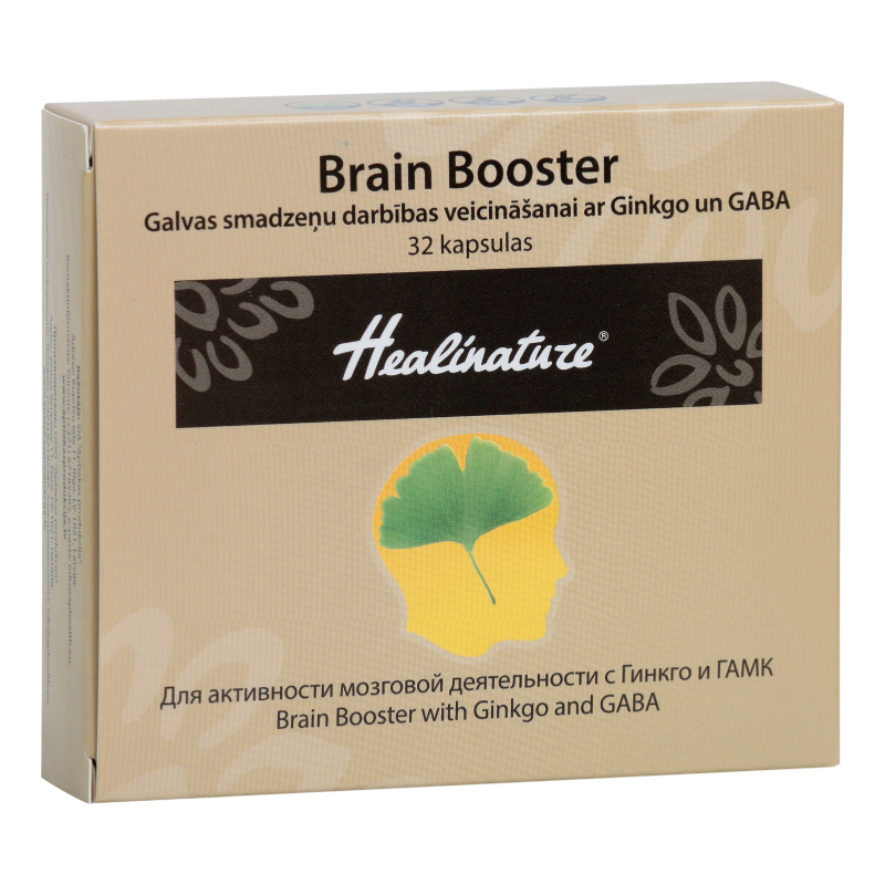 Healinature Brain Booster 0,51 g cietā želatīna kapsulas, N32