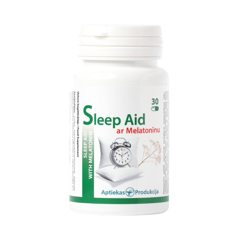 AP Sleep Aid ar Melatonīnu, kapsulas, 30gab