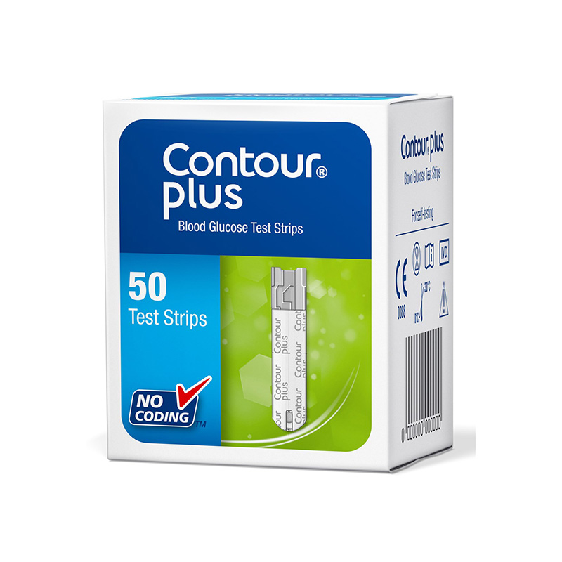 CONTOUR Plus testa strēmeles, 50 gab.