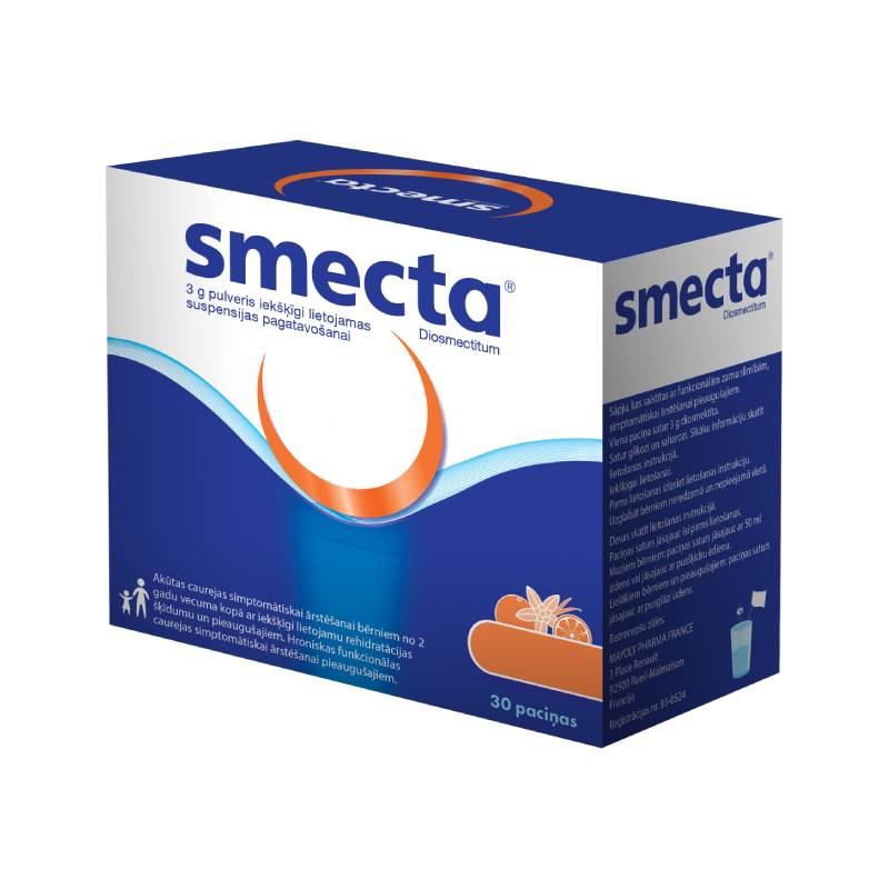 Smecta 3 g pulveris iekšķīgi lietojamas suspensijas pagatavošanai