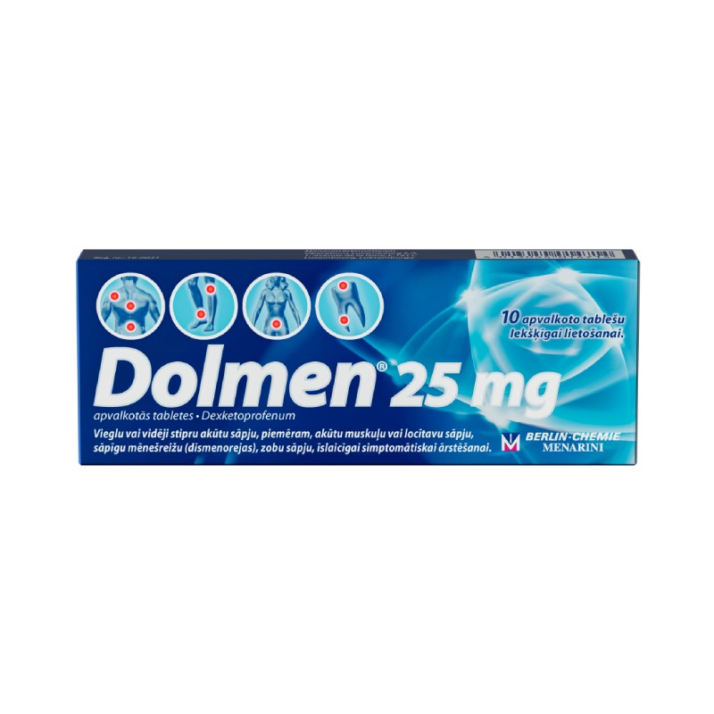 Dolmen 25 mg apvalkotās tabletes