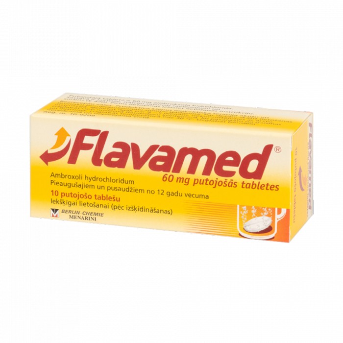 Flavamed 60 mg putojošās tabletes
