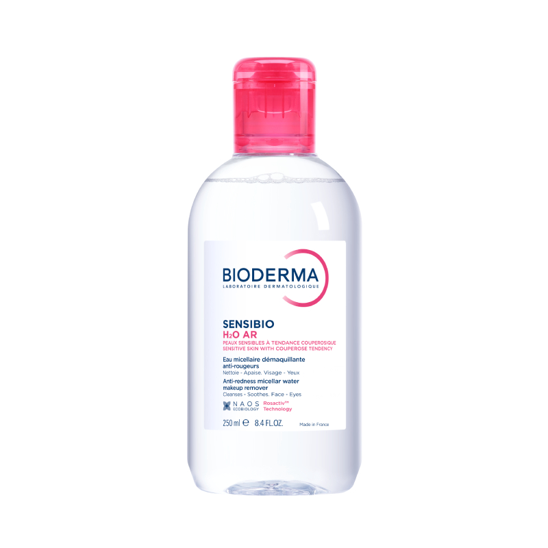 BIODERMA attīrošs micelārais ūdens jutīgai, apsārtušai ādai SENSIBIO H2O AR, 250 ml