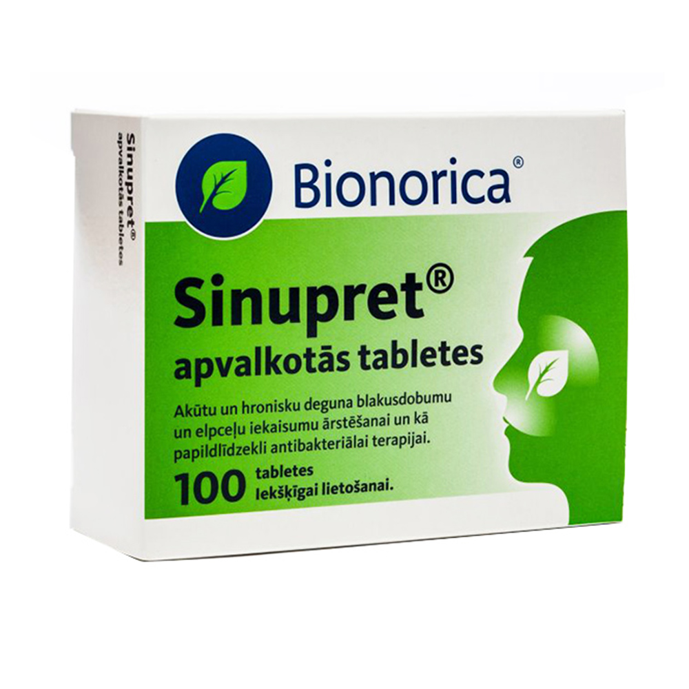 Sinupret apvalkotās tabletes