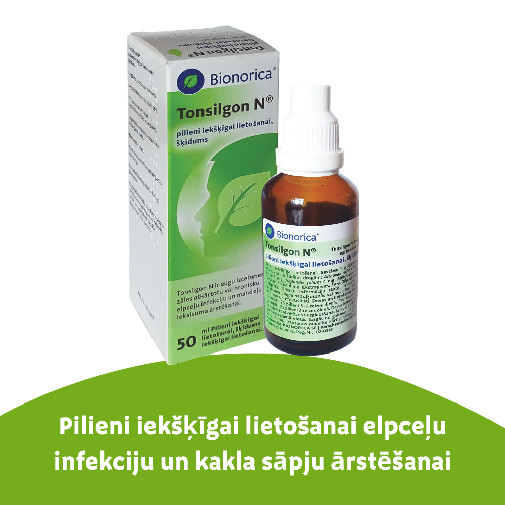 Tonsilgon N pilieni iekšķīgai lietošanai, šķīdums