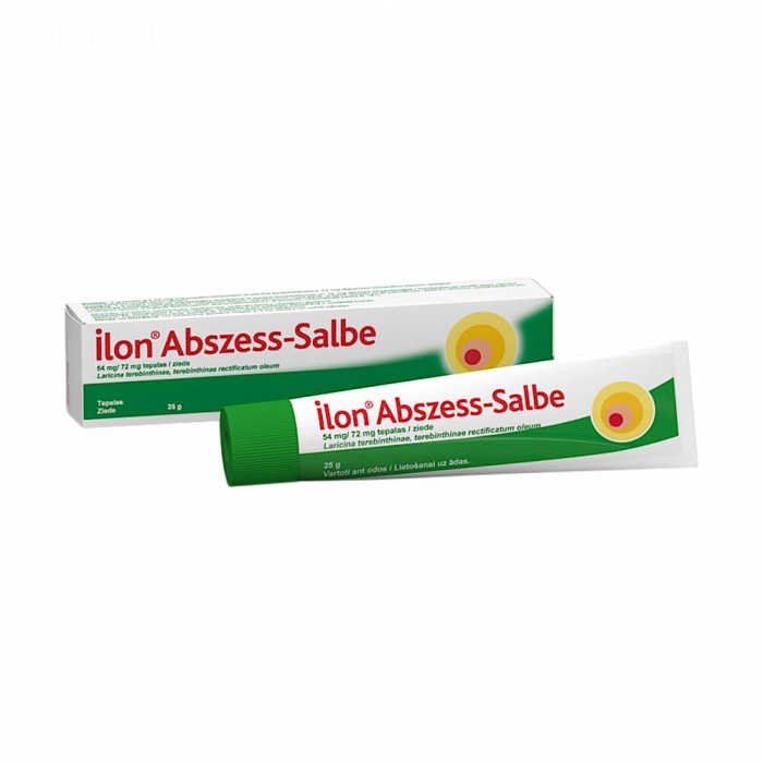 ILON AbszessSalbe 54mg/72mg ziede 25 g BENU.LV