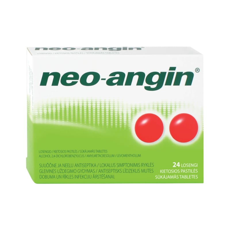 Neo-angin sūkājamās tabletes