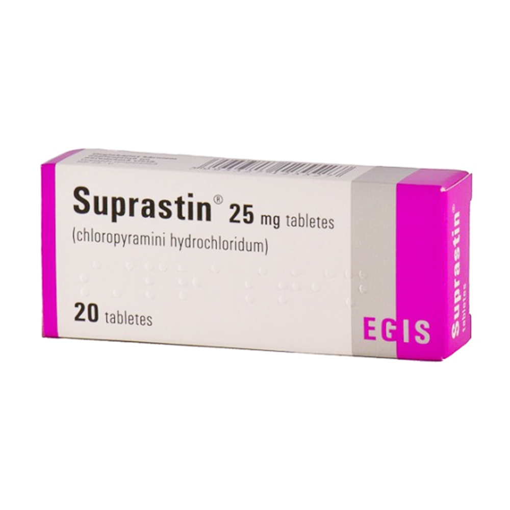 Suprastin 25 mg tabletes