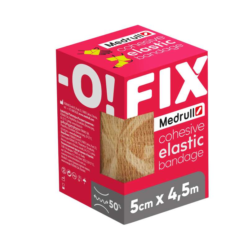 MEDRULL Fix-O pašlīpošā elastīgā saite 4.5mx5cm
