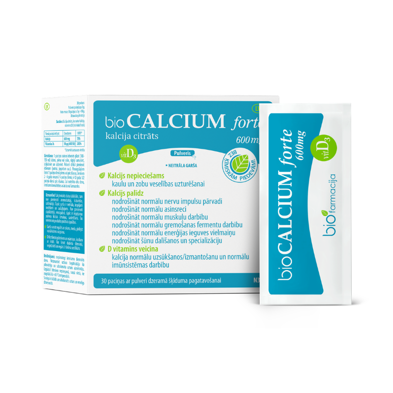 BIOCALCIUM Forte 600mg pulveris, N30