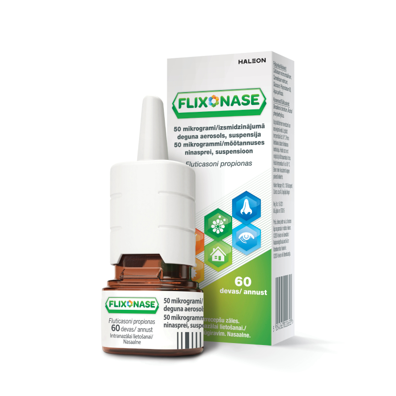 Flixonase 50 mikrogrami/izsmidzinājumā deguna aerosols, suspensija