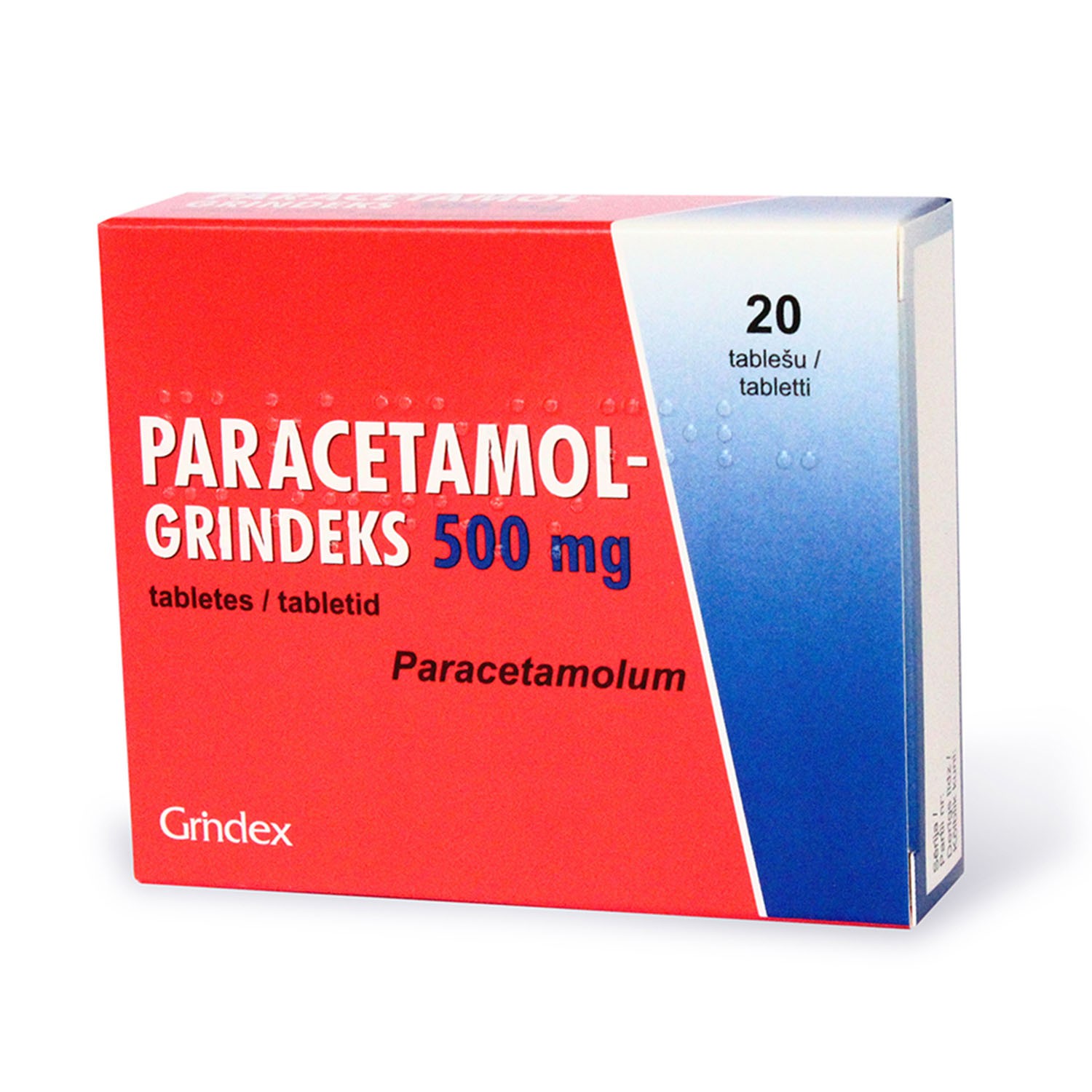 PARACETAMOL GRINDEKS 500 mg tabletes N20 BENU.LV