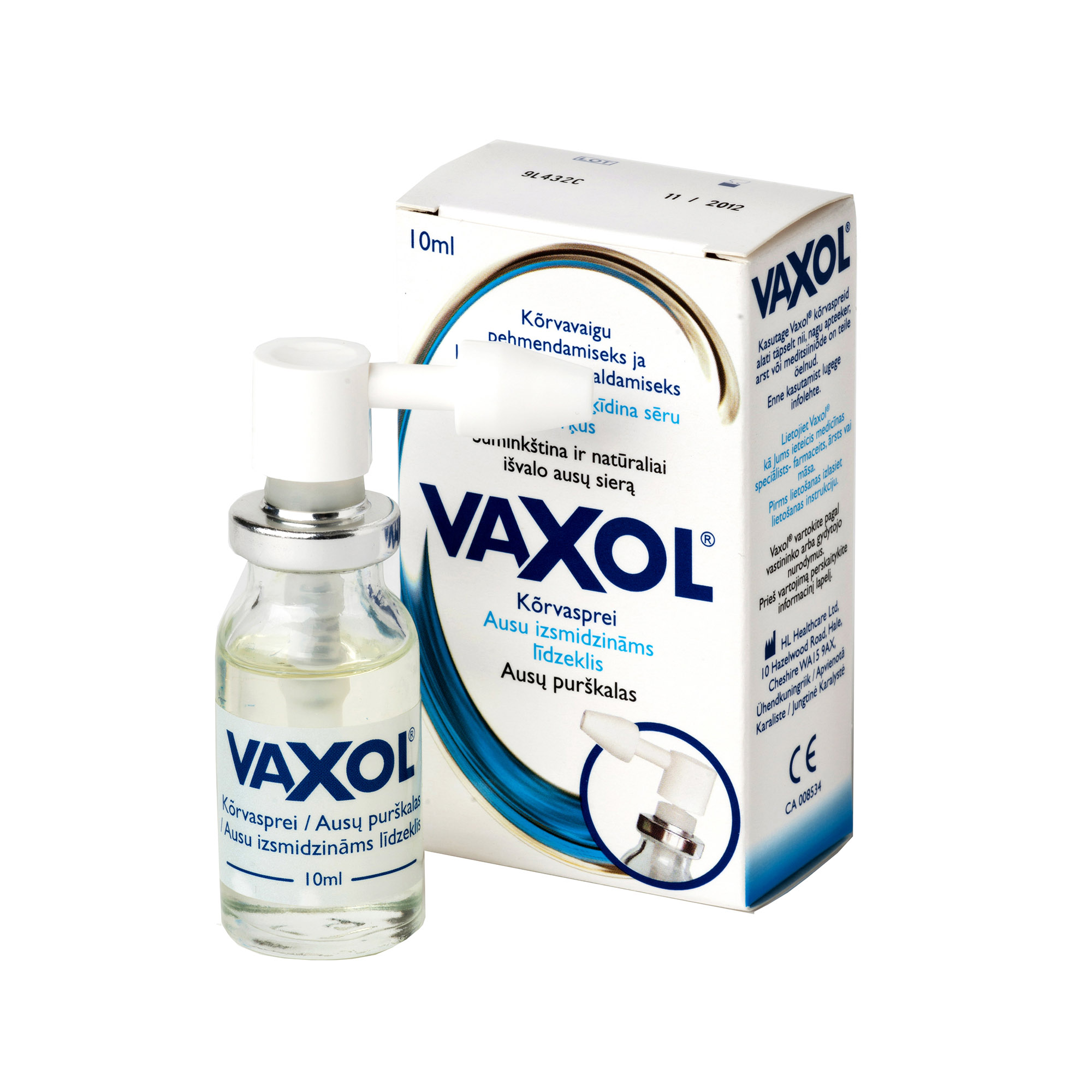 VAXOL - ausu izsmidzināms līdzeklis, 10ml