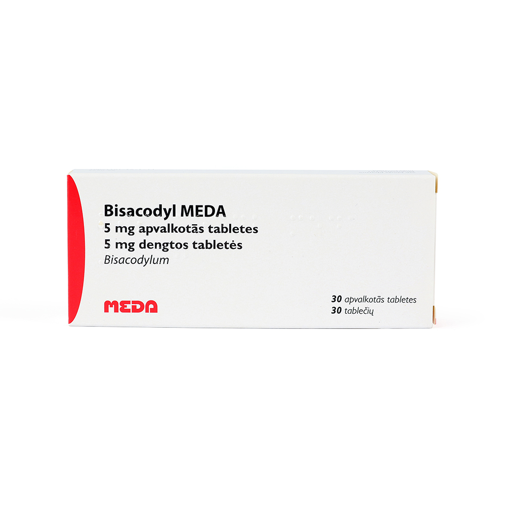Bisacodyl Viatris 5 mg apvalkotās tabletes