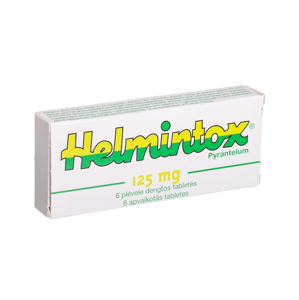 Helmintox 125 mg apvalkotās tabletes