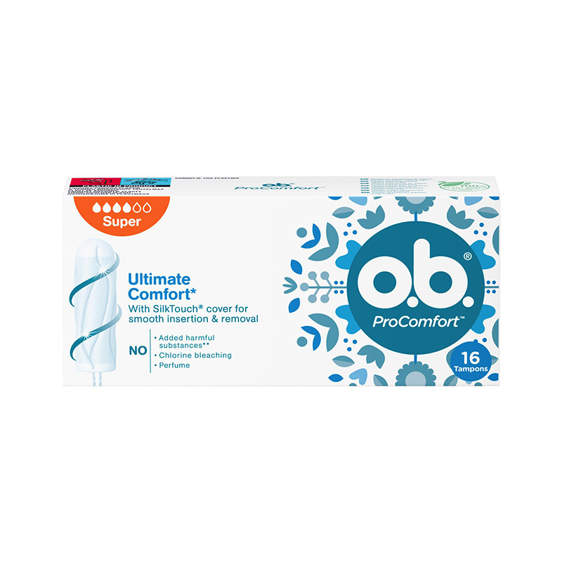 O.B. Higiēniskie tamponi  "Procomfort™" Super, 16 gb.