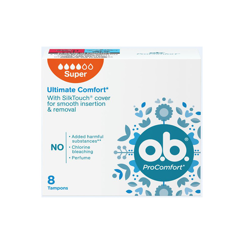 OB Higiēniskie tamponi ProComfort Super, N8