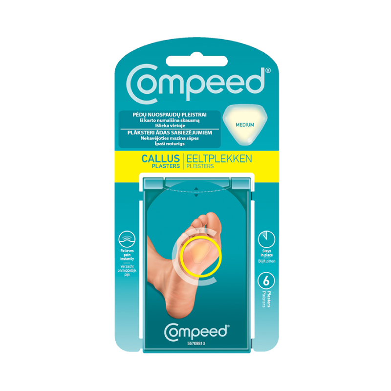 COMPEED plāksteri ādas sabiezējumiem, 6 gb.