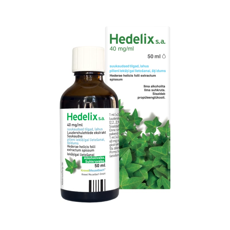 Hedelix s.a. 40 mg/ml pilieni iekšķīgai lietošanai, šķīdums