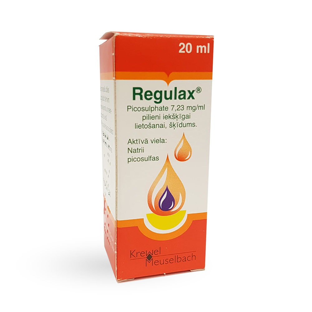 Regulax Picosulphate 7,23 mg/ml pilieni iekšķīgai lietošanai, šķīdums