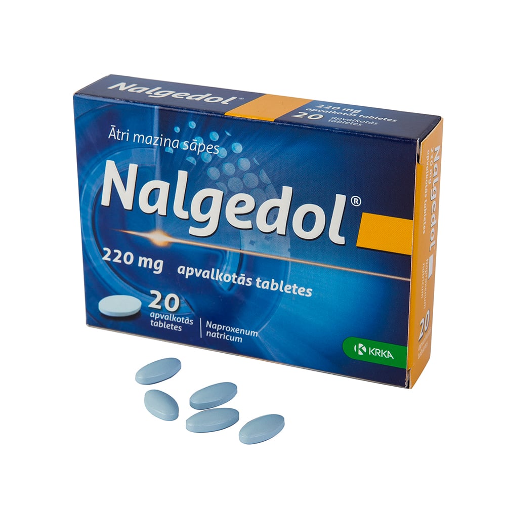 Nalgedol 220 mg apvalkotās tabletes
