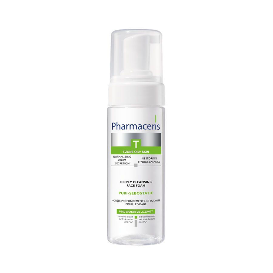 PHARMACERIS T dziļi attīrošas putas sejai PURI-SEBOSTATIC, 150 ml