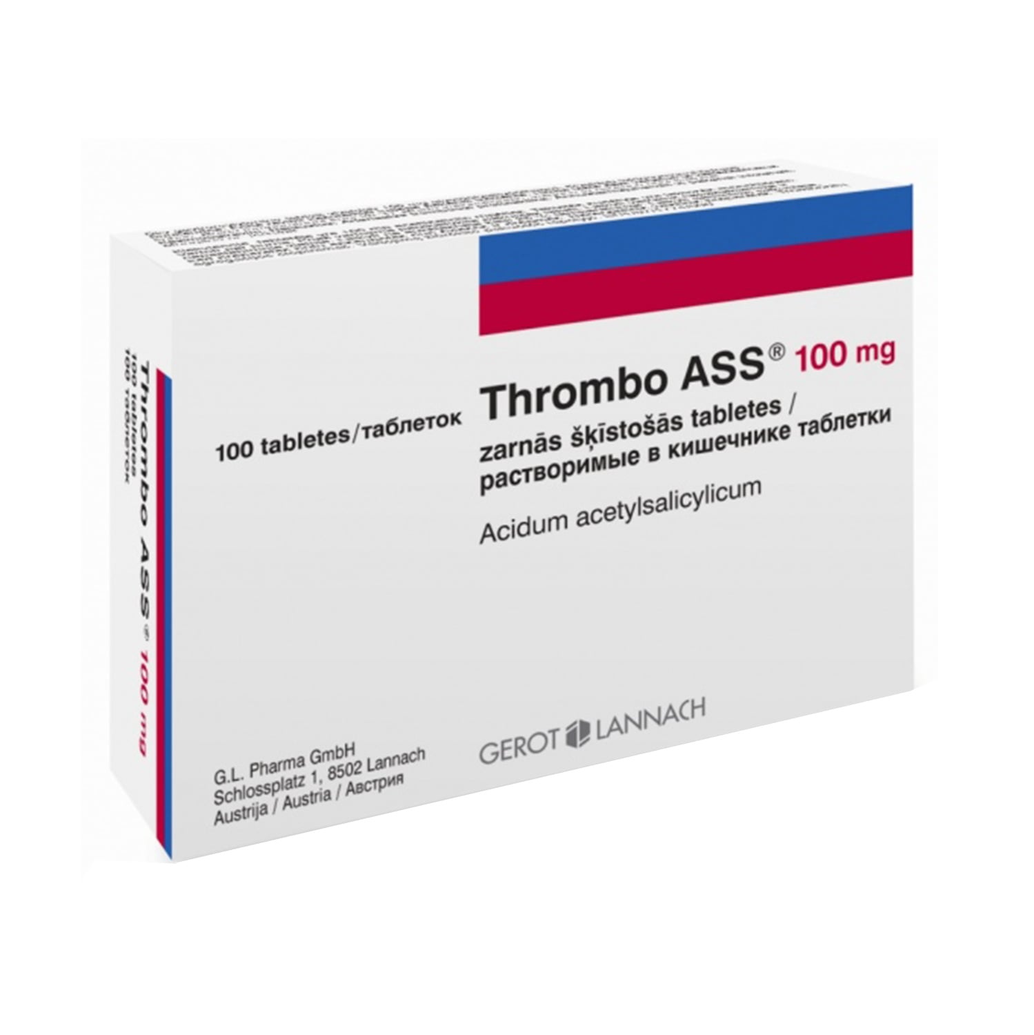 Thrombo ASS 100 mg zarnās šķīstošās tabletes