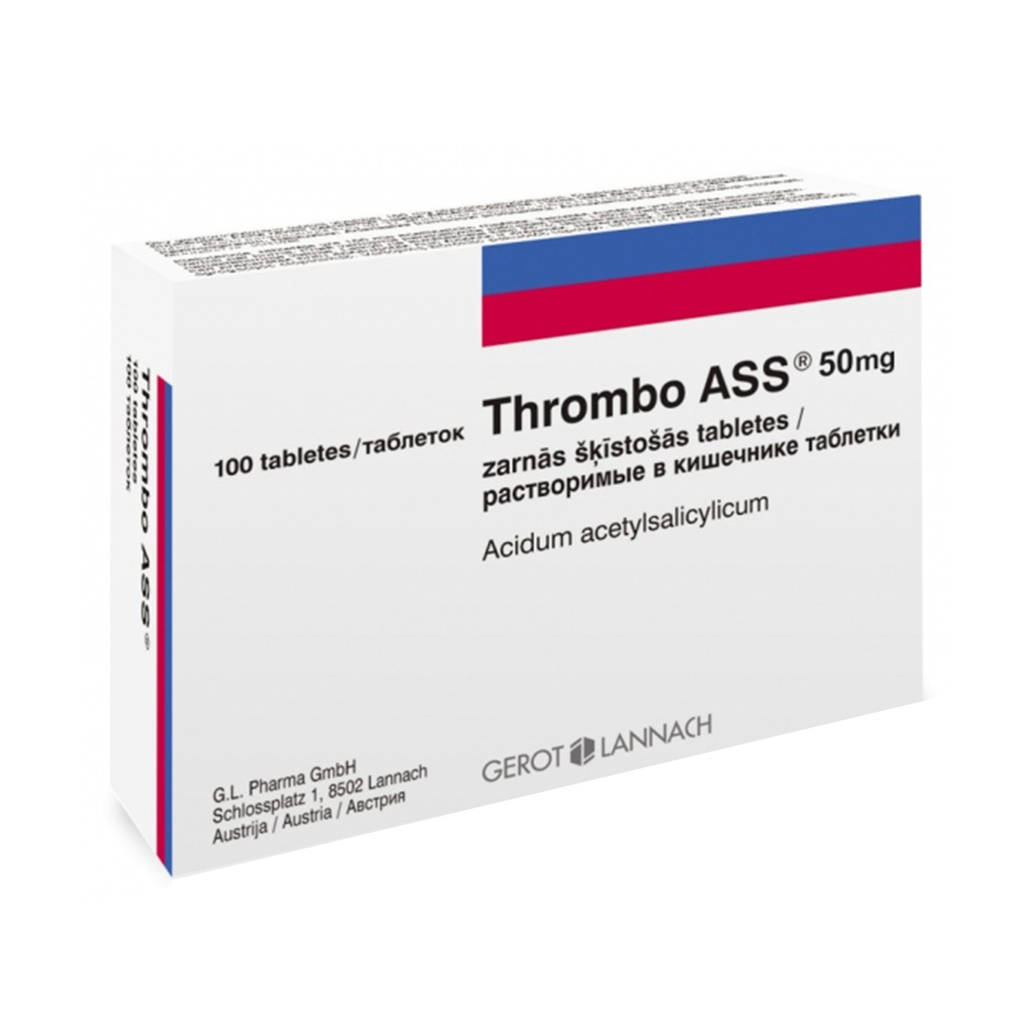 Thrombo ASS 50 mg zarnās šķīstošās tabletes