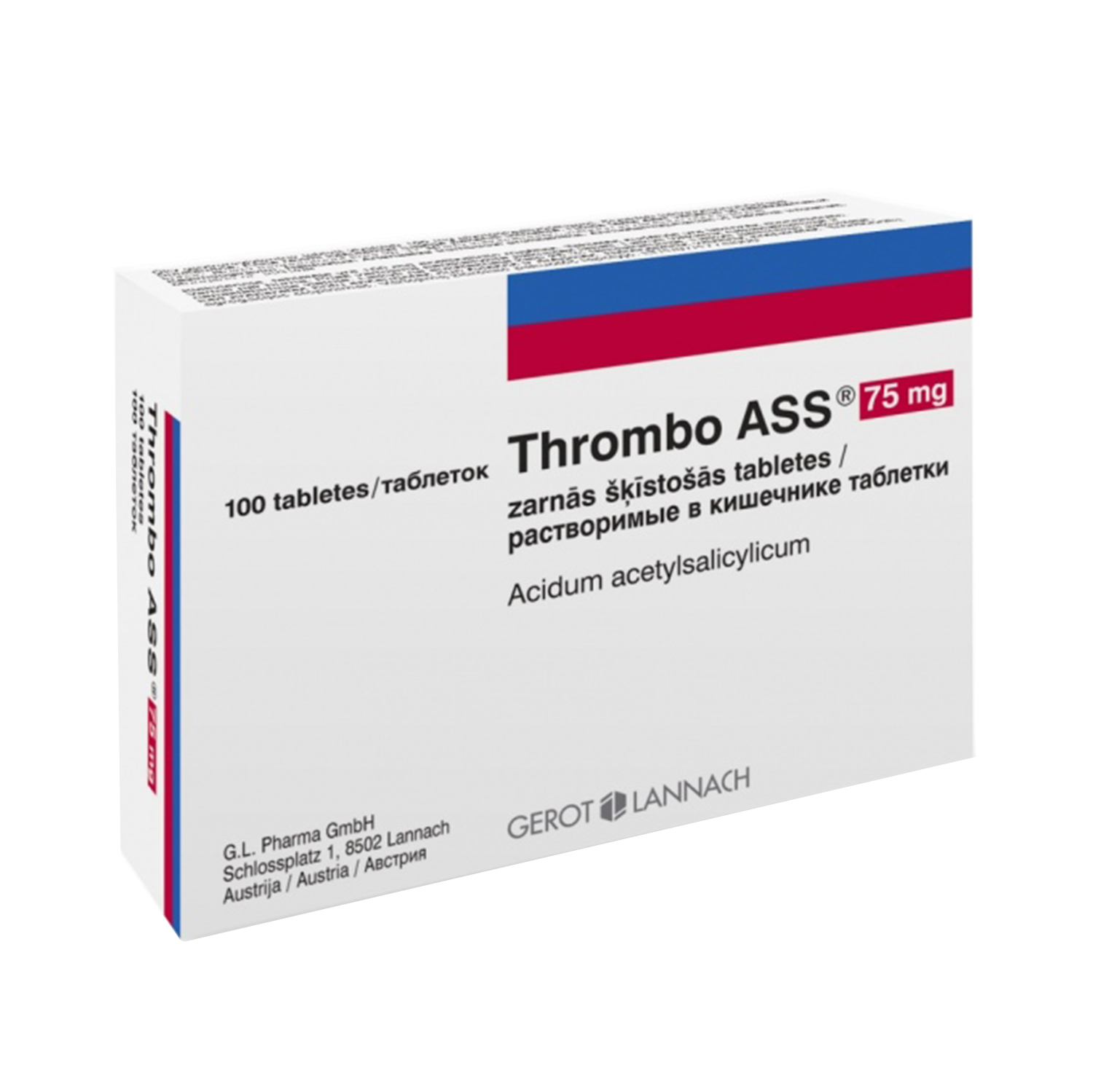 Thrombo ASS 75 mg zarnās šķīstošās tabletes