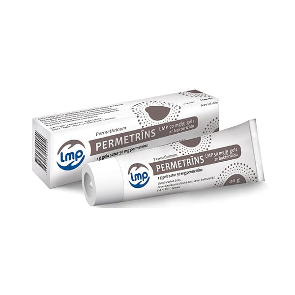 Permetrīns LMP 50 mg/g gels ar baktericīdu
