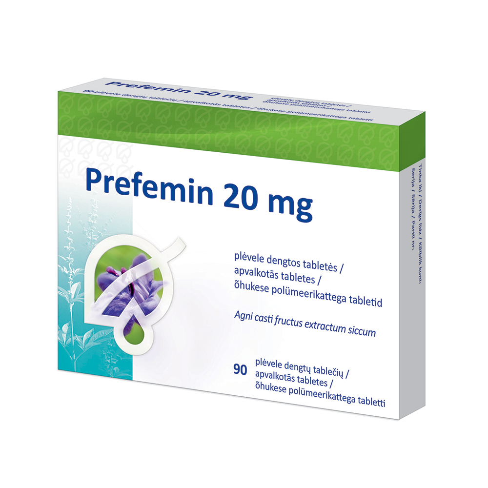 Prefemin 20 mg apvalkotās tabletes