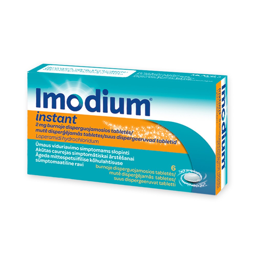 Imodium Instant 2 mg mutē disperģējamās tabletes