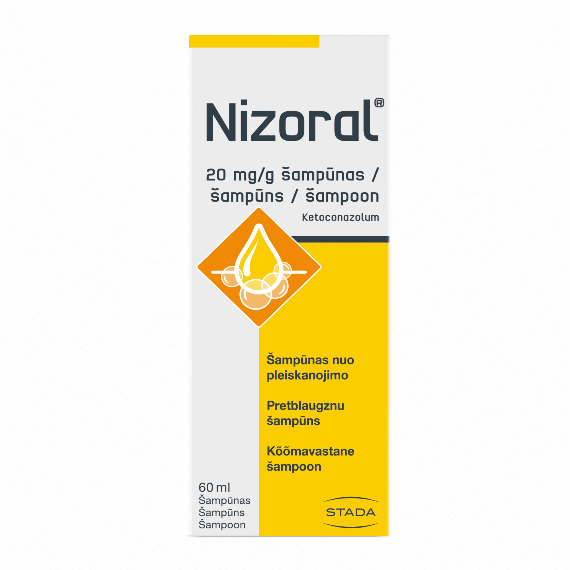 Nizoral 20 mg/g šampūns