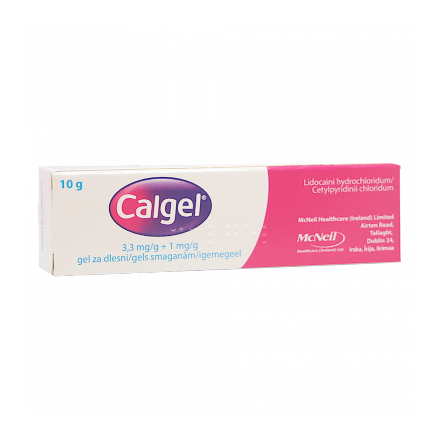 Calgel 3,3 mg/g + 1 mg/g gels smaganām