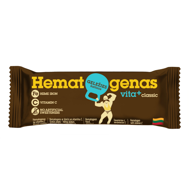 HEMATOGENAS vita+ ar dzelzi un vitamīnu C, 50g