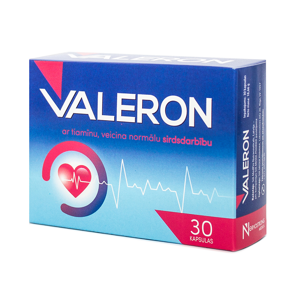 VALERON kapsulas, 30 gab