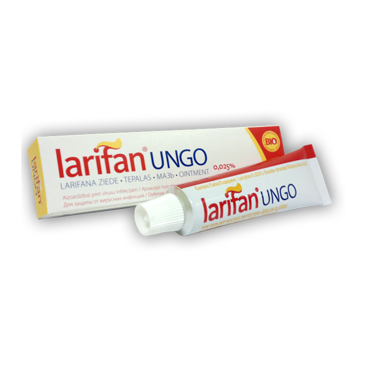 LARIFAN UNGO 0,025% ziede, 10 g