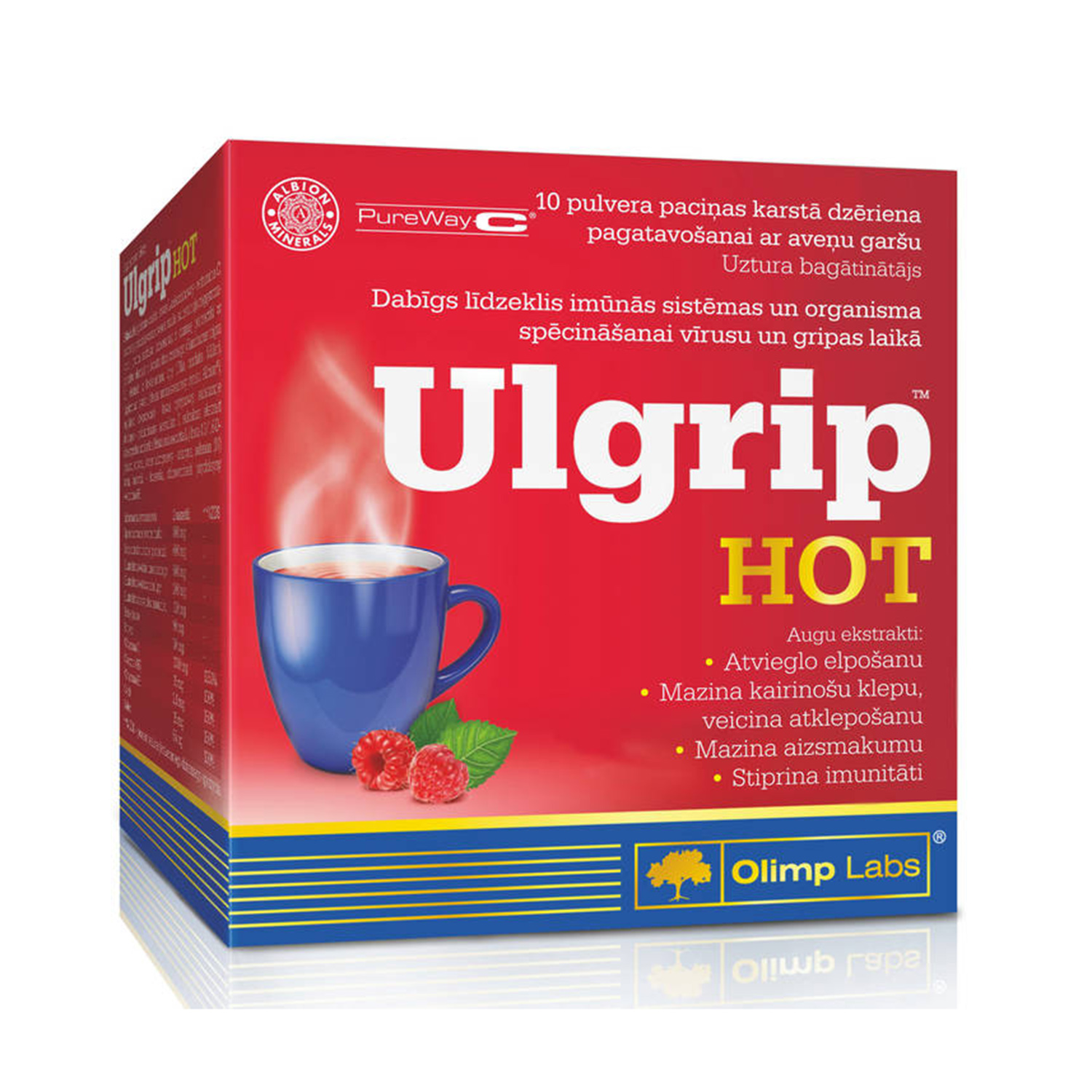 Olimp Labs Ulgrip Hot ar aveņu garšu, 10 paciņas
